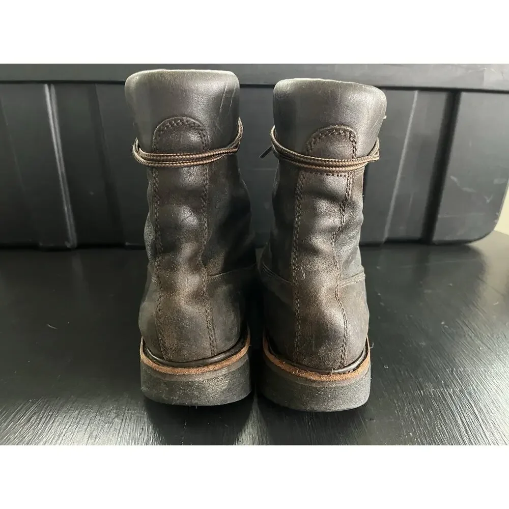 Thursday Boot Co Explorer Mens 9.5 Brown Leather Combat Boots Rugged Vibram Sole
